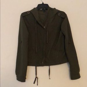 Forever 21 olive green utility jacket size small